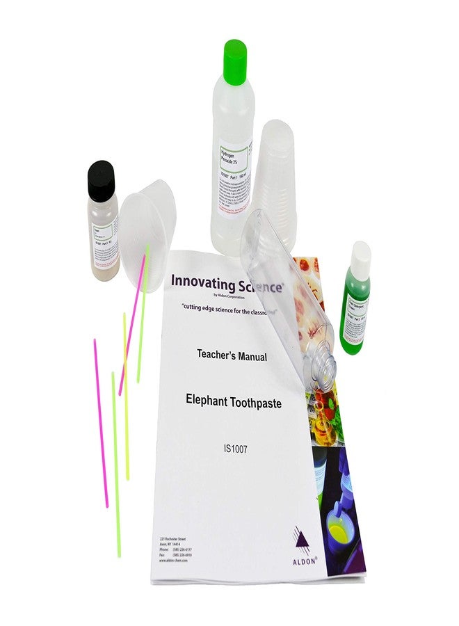 ALDON Elephant Toothpaste Elementary Chemistry Kit - Explore Chemical Reactions, Phase Changes and Catalysts - Science at Home Series - Innovating Science - Image 1